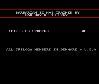 Barbarian II: The Dungeon Of Drax +1 (1989) by Trilogy