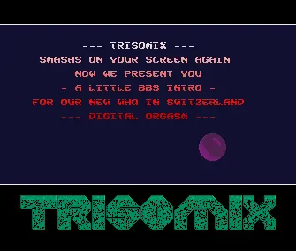 Digital Orgasm BBS Intro (1992) by Trisomix