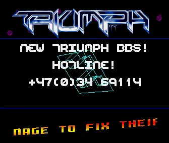 Hotline BBS Intro (1991) by Triumph