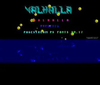 Pagestream PS Fonts 17 by Valhalla
