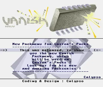 Castor's Packmenu (1991) by Vanish