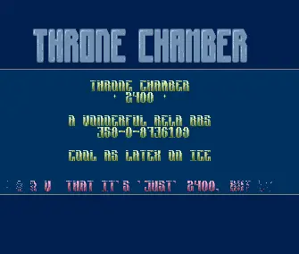Throne Chamber BBS Intro (1991) by Vectra