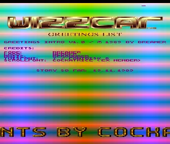 Greetings Intro v1.0 (1989) by Wizzcat