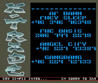 Little BBS Intro (1993) by X-Trade