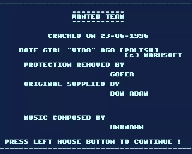 Date Girl AGA (1996) by Wanted Team