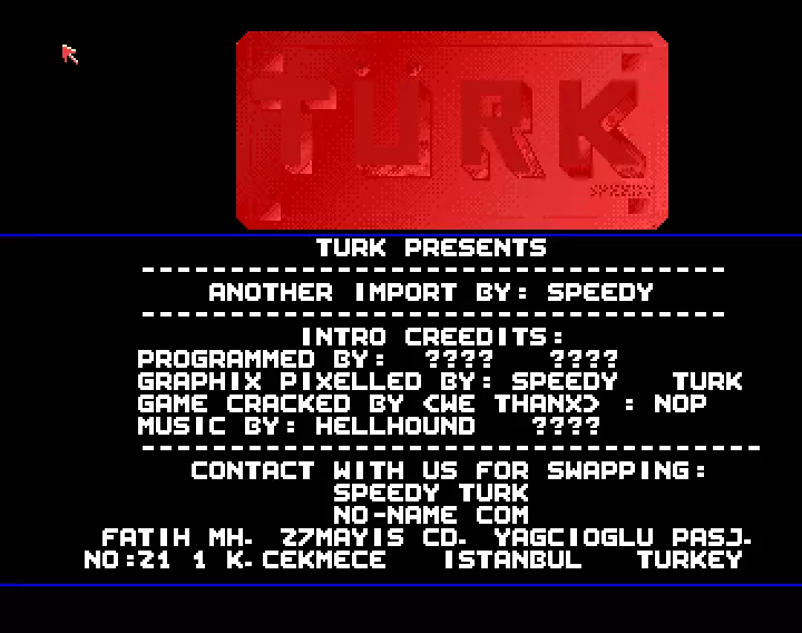 Another Speedy Import (1992) by Turk