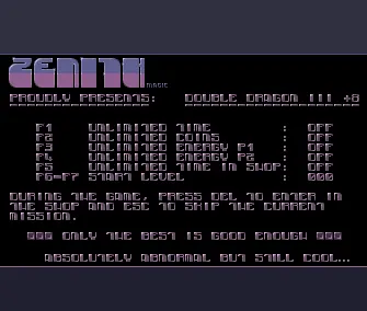 Double Dragon III +8 (1991) by Zenith