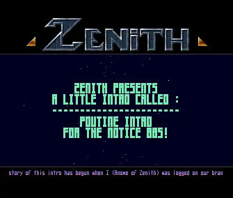 Poutine-Tro -For the Notice BBS- (1993) by Zenith