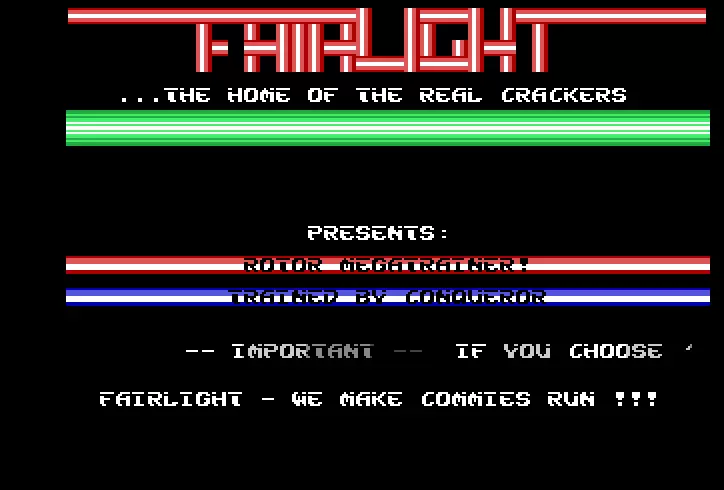 Rotor - megatrainer intro (1990) by Fairlight