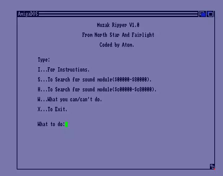 Muzak Ripper V1.0 (1988) by Fairlight