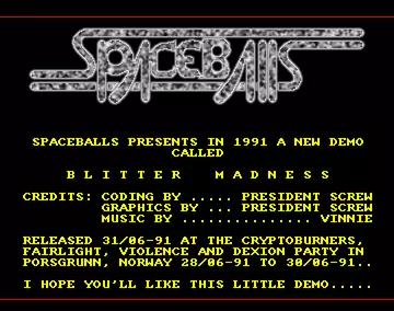 Blitter Madness (1991) by Spaceballs