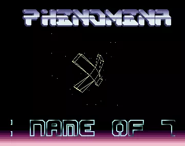 Vector Equ by Phenomena