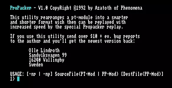 ProPacker v1.0 (1992) by Phenomena