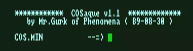COSaque 1.1 (1989) by Phenomena