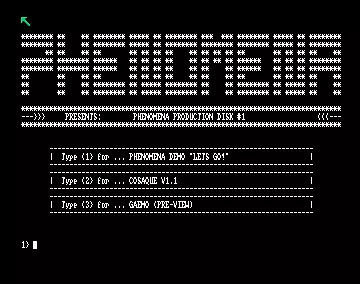 Production Disk 1 (1989) by Phenomena
