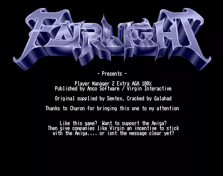 Player Manager 2 Extra - The Chase for Glory (1995) by Fairlight