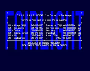 Club Football: The Manager (1994) by Fairlight