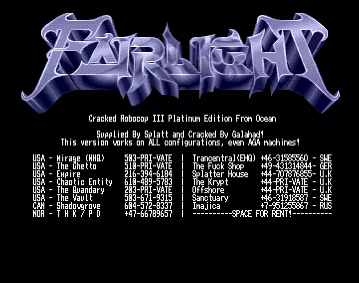 Robocop 3 Platinum Edition (1994) by Fairlight