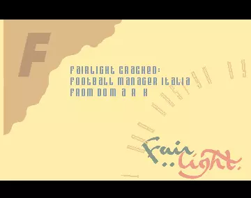 Championship Manager Italia '93 (1993) by Fairlight