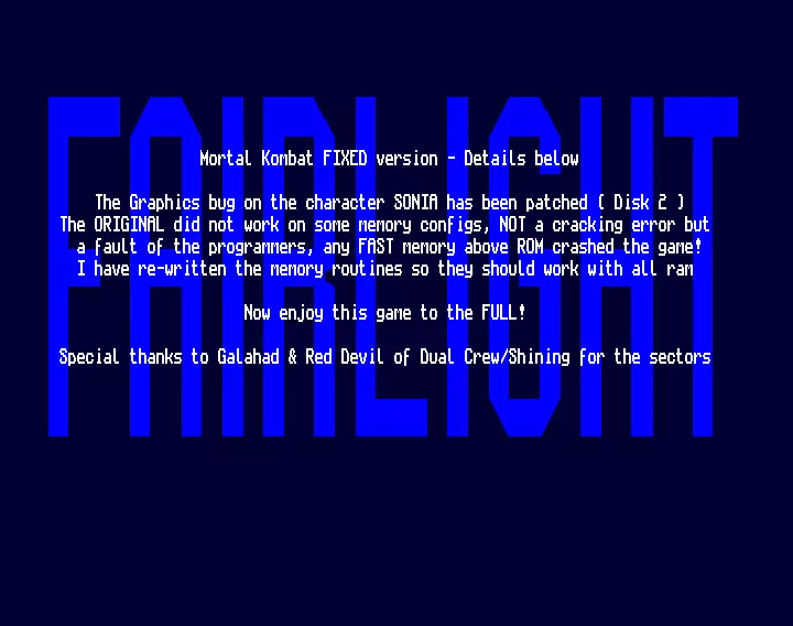 Mortal Kombat (fixed) (1993) by Fairlight