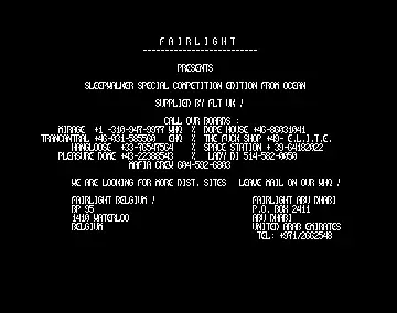 Sleepwalker Special Competition Edition (1993) by Fairlight