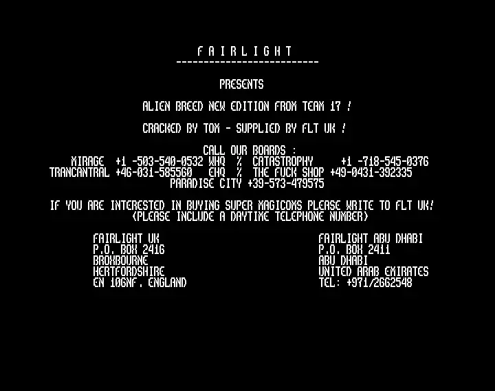Alien Breed Special Edition 92 (1992) by Fairlight