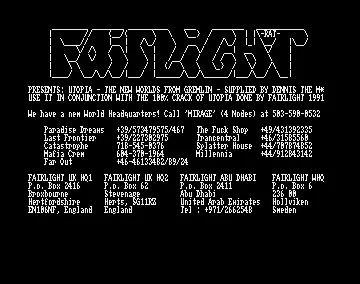 Utopia - The New Worlds (1992) by Fairlight