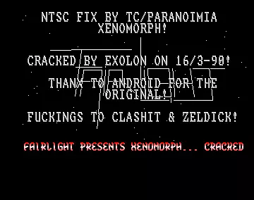 Xenomorph (1990) by Fairlight