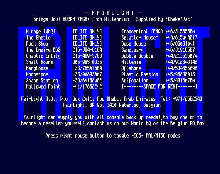 Morph - AGA (1993) by Fairlight
