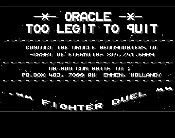 Fighter Duel (1991) by Oracle