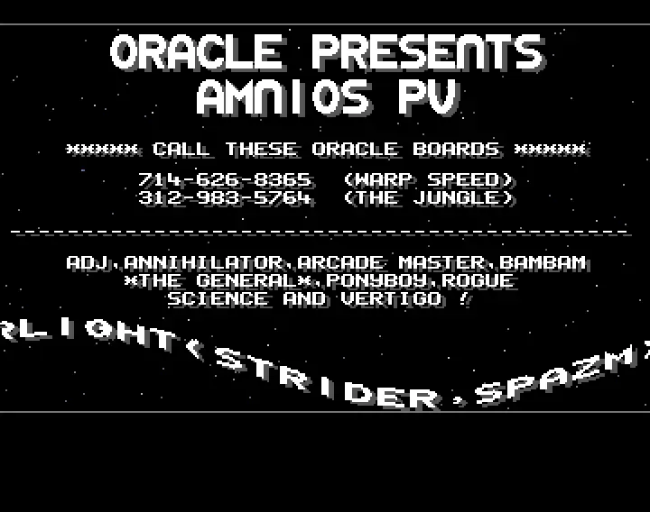 Amnios - preview by Oracle