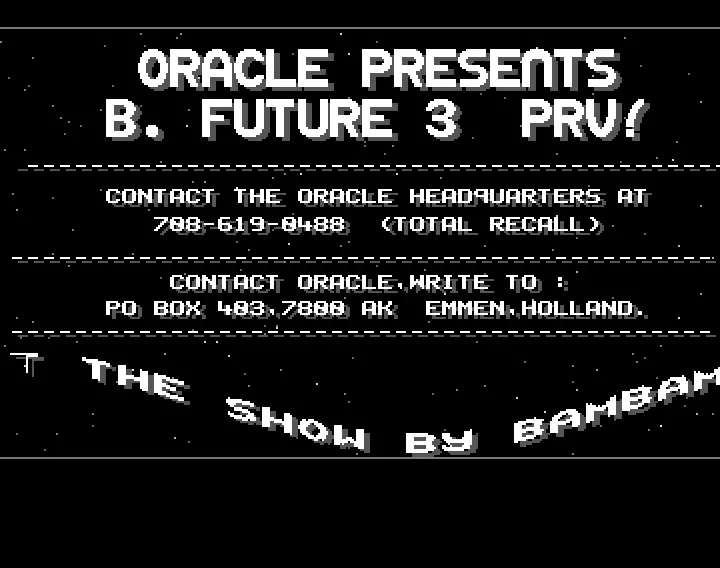 Back to the Future III - Preview (1990) by Oracle