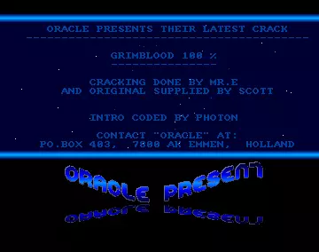 Grimblood 100% (1990) by Oracle