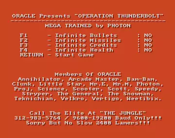 Operation Thunderbolt +4 (1989) by Oracle
