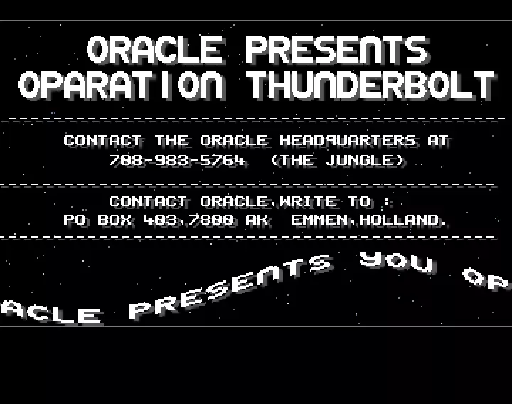 Operation Thunderbolt (1989) by Oracle