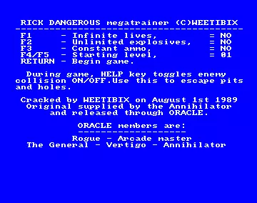 Rick Dangerous +4 (1989) by Oracle
