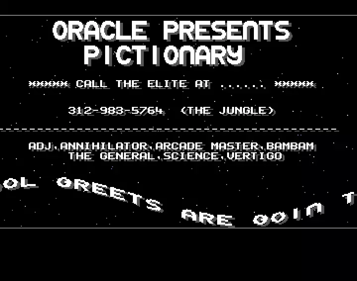 Pictionary by Oracle