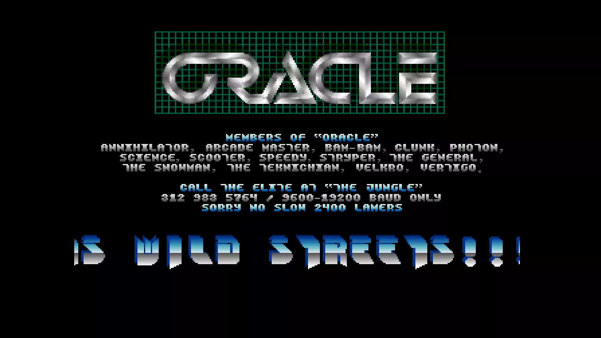 Wild Streets (1989) by Oracle