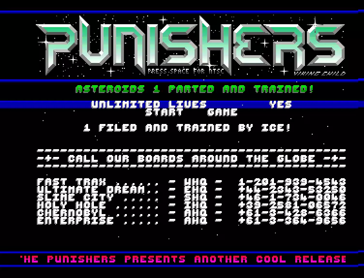 Asteroids 1 Parted and Trained (1991) by Punishers