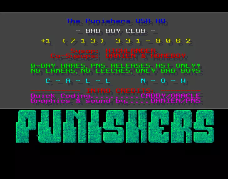 Bad Boy Club BBS by Punishers