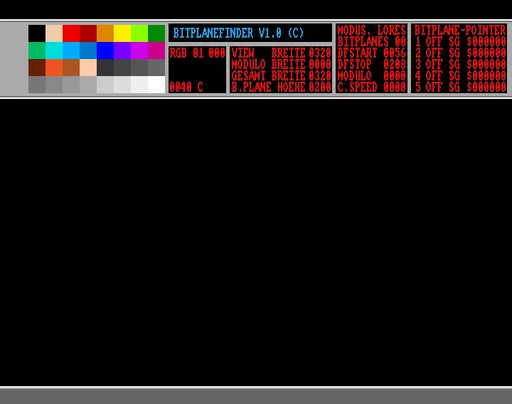 The BitPlane Finder V1.0 (1987)
