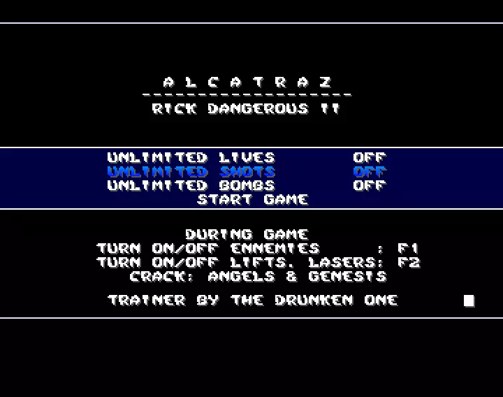 Rick Dangerous II +5 (1990) by Alcatraz