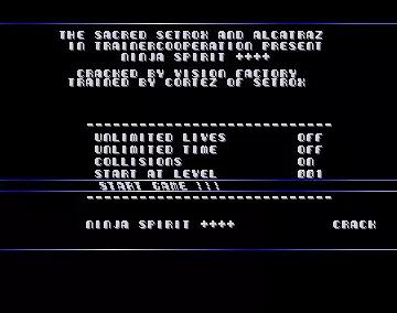 Ninja Spirit +4 (1990) by Alcatraz