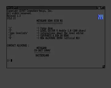 Metalwar Demo Disk 2 by Alcatraz