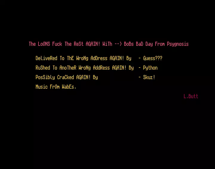 Bob's Bad Day (1993) by Loons