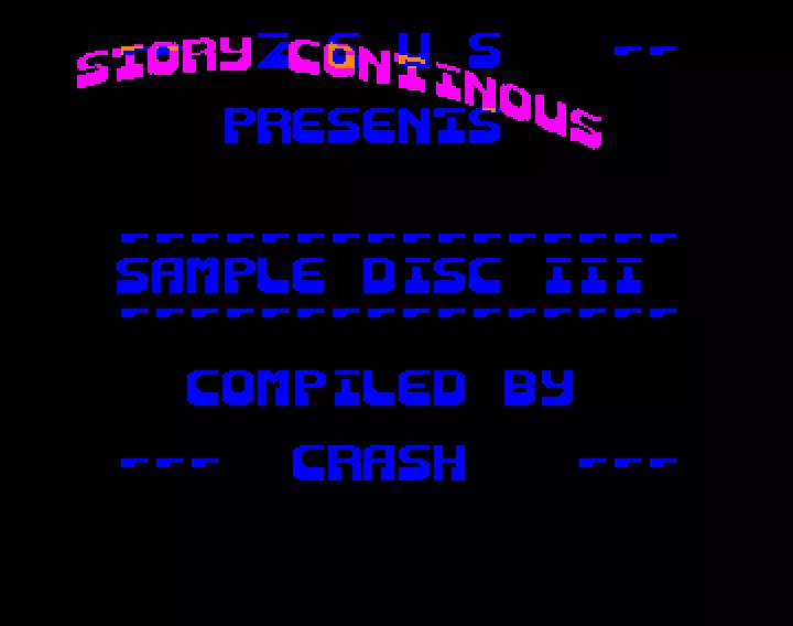 Sample Disk 3 Intro by Zeus