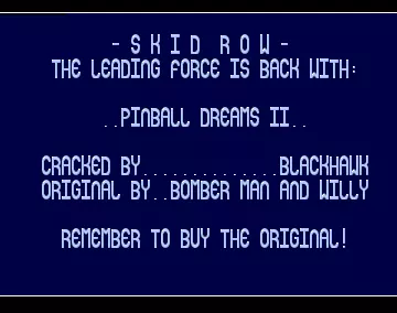 Pinball Dreams II (1992) by Skid Row