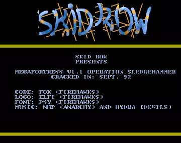 Megafortress V1.1 Operation Sledgehammer (1992) by Skid Row