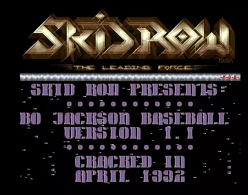 Bo Jackson Baseball V1.1 (1992) by Skid Row