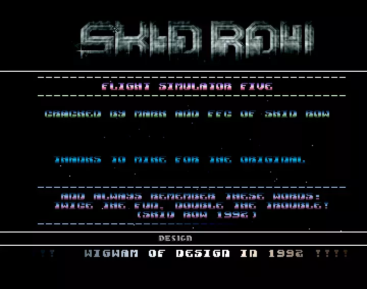 Flight Simulator II - fake by Skid Row